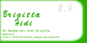 brigitta hidi business card